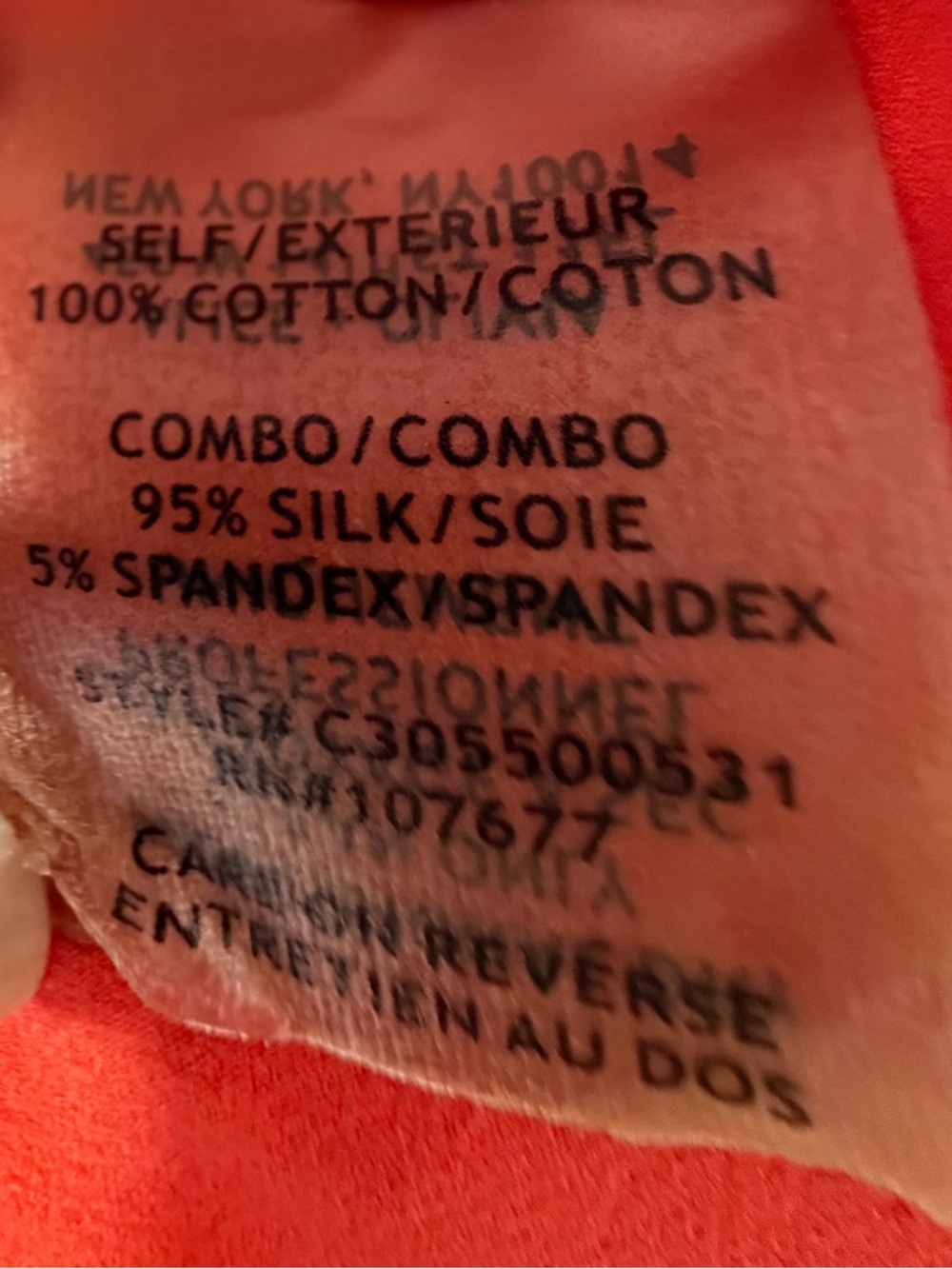 Alice + Olivia Red Silk Lace-Panel Dress - Picture 6 of 6